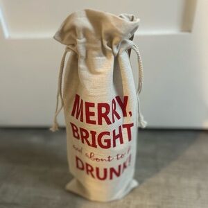 Festive Cream Wine Bag